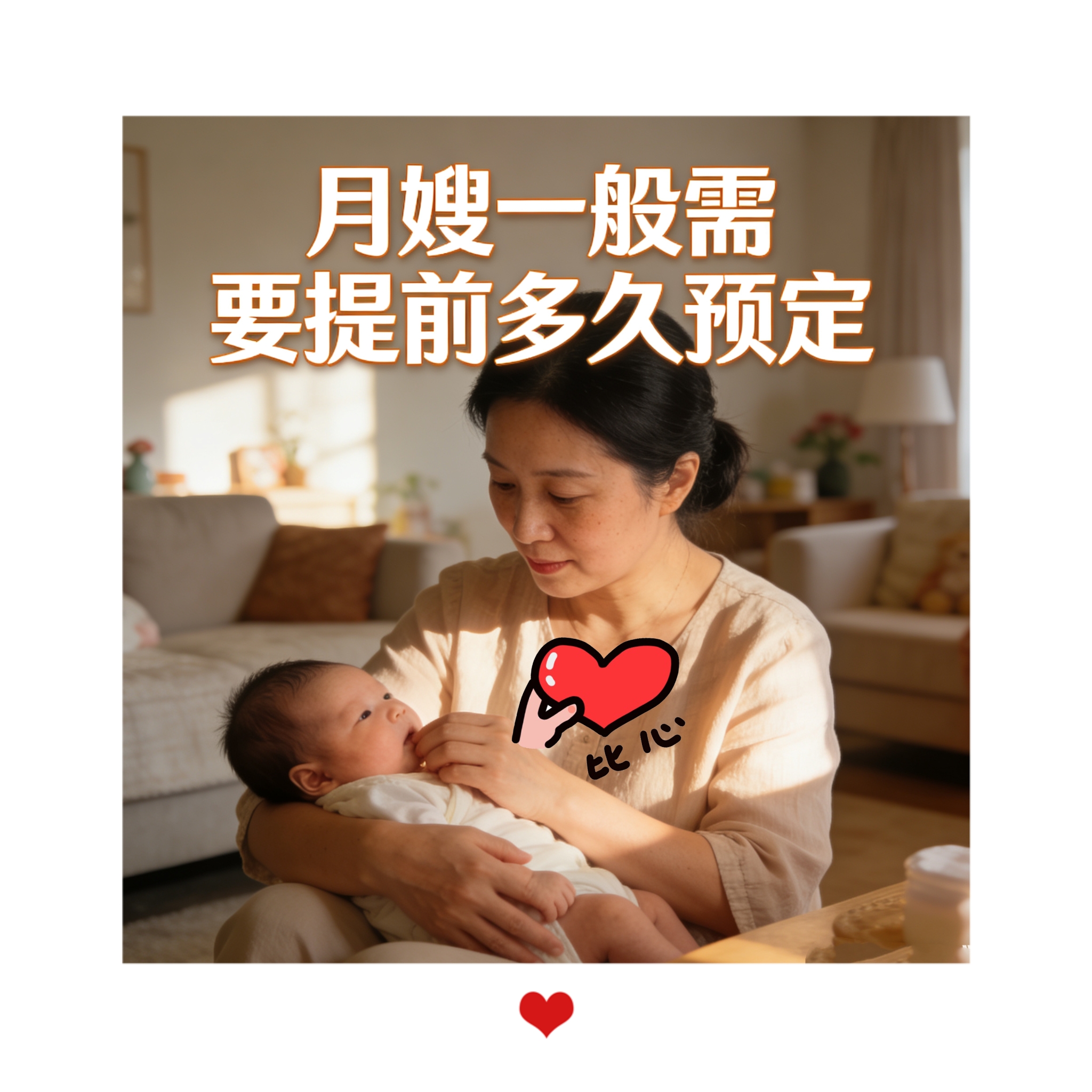 月嫂一般需要提前多久预定？